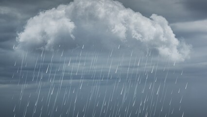 Black rain clouds form into heavy rain, indicating that the rainy season has arrived.