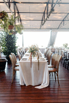 Elegant variety of wedding table decor & flowers