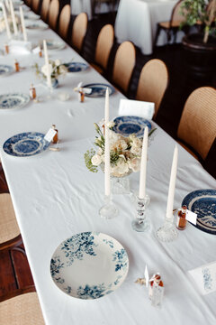 Elegant variety of wedding table decor & flowers