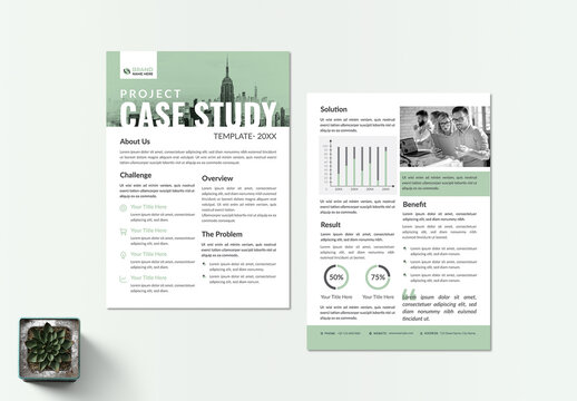 Modern Business Case Study Layout Template