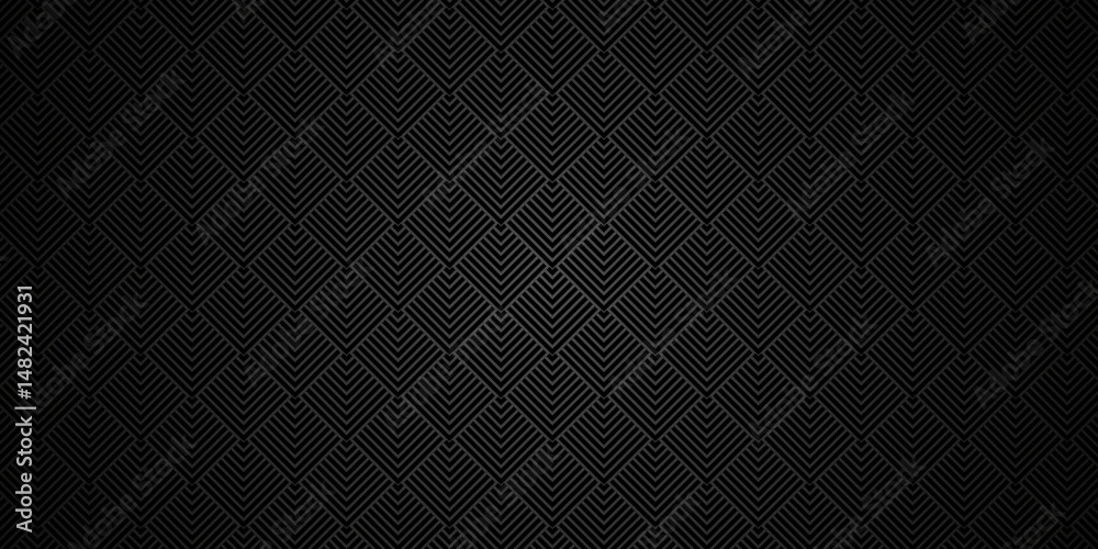 Poster overlapping create retro line pattern design. abstract overlapping black pattern wave lines fabric s