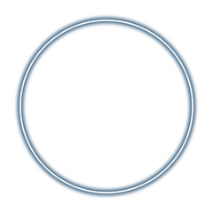 Neon grey circle frame png