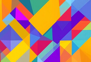 Abstract geometric shapes in vibrant corporate colors, ideal for webinar promotion,  geometric,  event