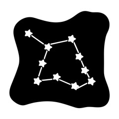 Stylized Orion Constellation Design Displaying the Hunter in a Starry Night