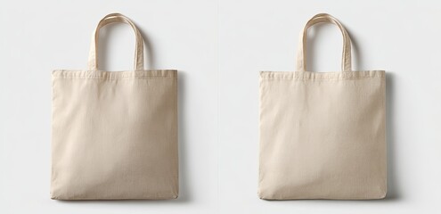 Plain Beige Canvas Tote Bags (1)