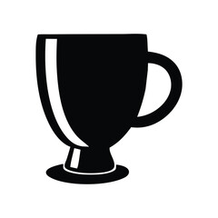 trophy cup silhouette vector design