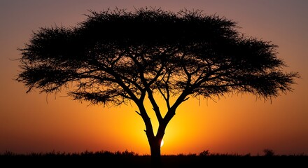 Fototapeta premium Sunset Silhouette