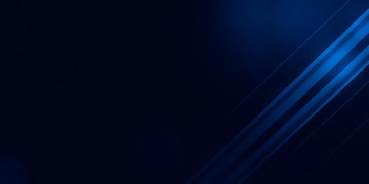 Dynamic angled lines, dark blue abstract background with subtle light glows, banner, digital