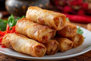 Golden Fried Spring Rolls: A Delicious Asian Culinary Delight