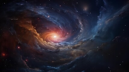 Cosmic Nebula Spiral.