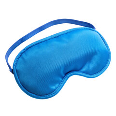 Blue sleeping mask with elastic band