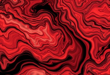 Fluid art with a lava flow theme.