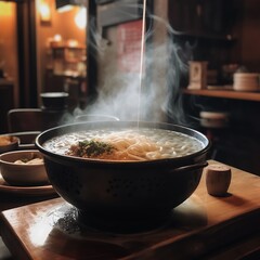 Steaming Noodle Bowl.