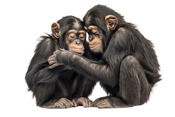 Fototapeta premium Affectionate Chimps