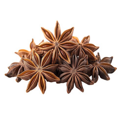 Isolated Star Anise for Herbal Wellness, Cooking Projects, and Organic Food Shoots