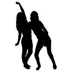 Friendship Day Silhouette. Vector Art