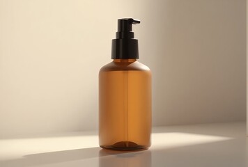 amber-glass-bottle-cosmetic-packaging-skincare-product-container