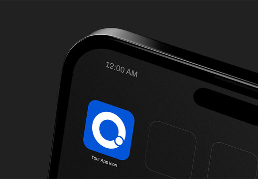 App Icon Mockup with Smartphone