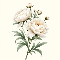 vector illustration of pink lily