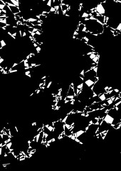 Abstract Black and White Geometric Fractal Pattern | Dark Minimalist Design for Backgrounds and Textures