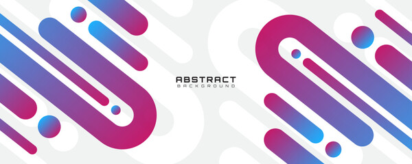 3D colorful abstract background overlap layer on bright space with rounded lines effect decoration. Modern graphic design element stripes style concept for web banner, flyer, card, or brochure cover