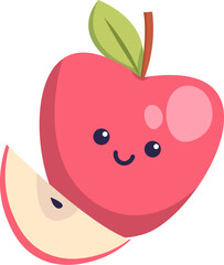 Smiling Apple Character