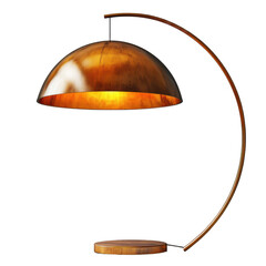 modern black floor lamp isolated on transparent background