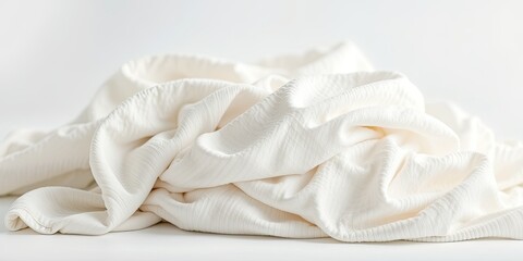 Obraz premium Cozy Warm Blankets on White Background
