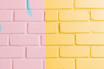 Urban macro view of a street featuring a brick background, enhanced for clarity and detail.