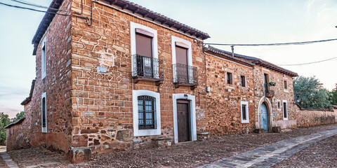 Typical Architecture, Street Scene, Castrillo de los Polvazares, Historic-Artistic Grouping, Astorga, Maragatería Region, León, Castile and León, Spain, Europe