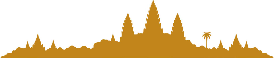 Angkor Wat Temple Silhouette