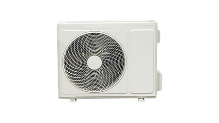 Air conditioner outdoor unit isolated on transparent background
