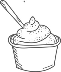 Soft Serve Ice Cream Cup