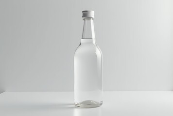 clear-glass-bottle-water-drink-minimalist-still-life-product-image