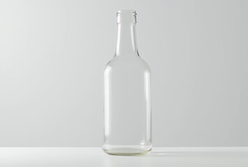 Empty-glass-bottle-isolated-white-background-product-mockup-still-life