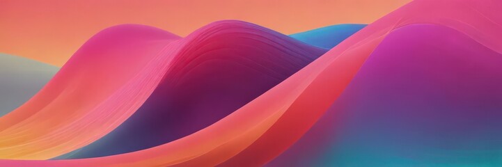 Abstract wave pattern with bold color gradients  Smooth, flowing curves create a visually striking texture , wave, flow