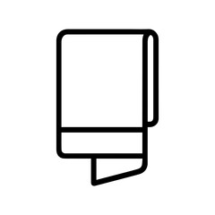 Towel icon on white background vector
Vector icon household items home