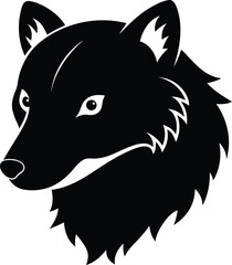 wolf head vector