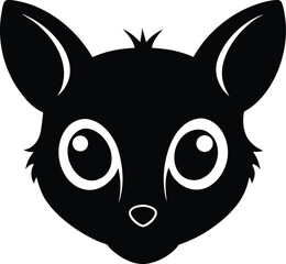 Silhouette Philippine tarsier