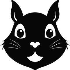 black cat head