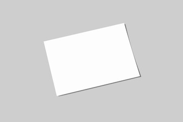 A5 Landscape Flyer Blank Mockup	
