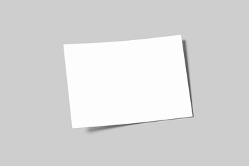 A5 Landscape Flyer Blank Mockup	
