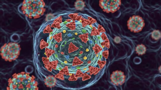 Explore the fascinating world of viruses, focusing on their structure and interaction with host cells. This detailed examination reveals their impact on health and disease.