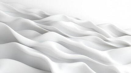 Obraz premium Abstract white wavy folds