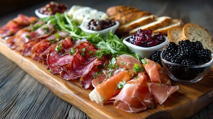 Gourmet charcuterie board