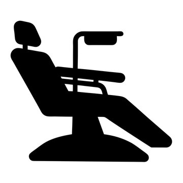 black dental chair silhouette clip art preview