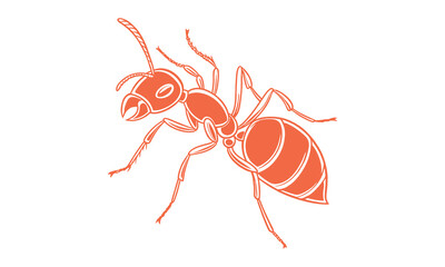 ant silhouette vector 