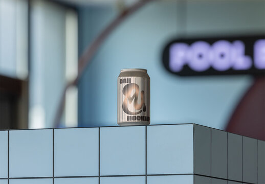 Mockup of a 330ml / 11. OZ Beverage Can 