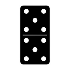 Detailed Illustration of a Domino Tile with Two and Three Spots