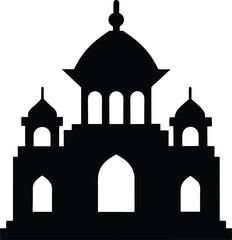 Mosque White Stock Illustration